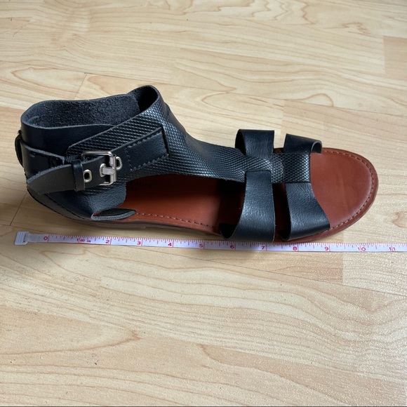 American Eagle Outfitters Ankle Hight Sandals Leather Buckle Straps Size 10 - Picture 10 of 10